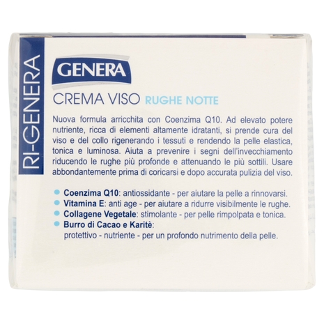 Genera Ri-Genera Crema Viso Q10 Rughe Notte 50 ml